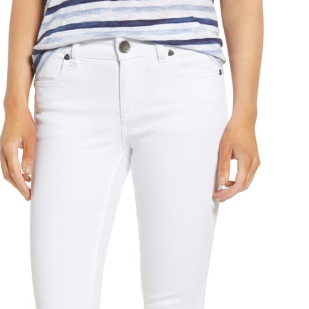 KUT from the Kloth white jeans